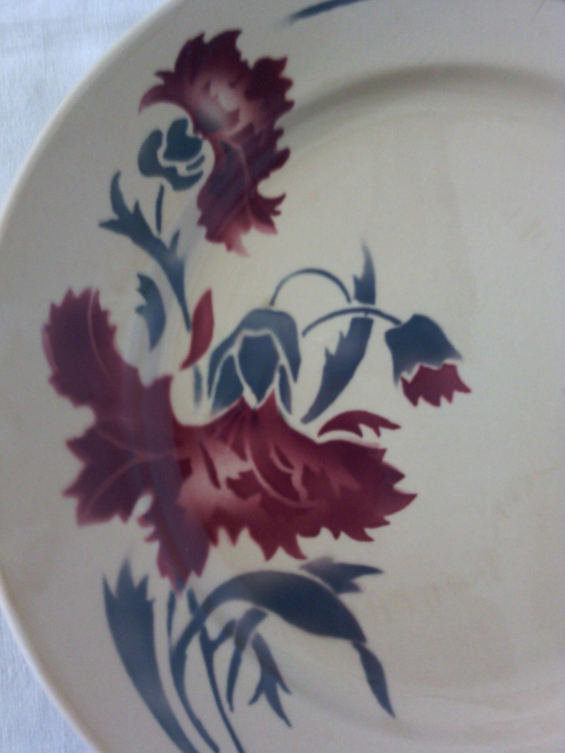 6 flat plates old KG Lunevlle model Annie