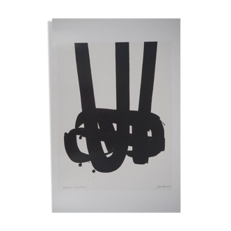 Pierre SOULAGES d'Après Sérigraphie N 29 1972