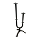 Brutalist wrought iron candlestick from the 70s