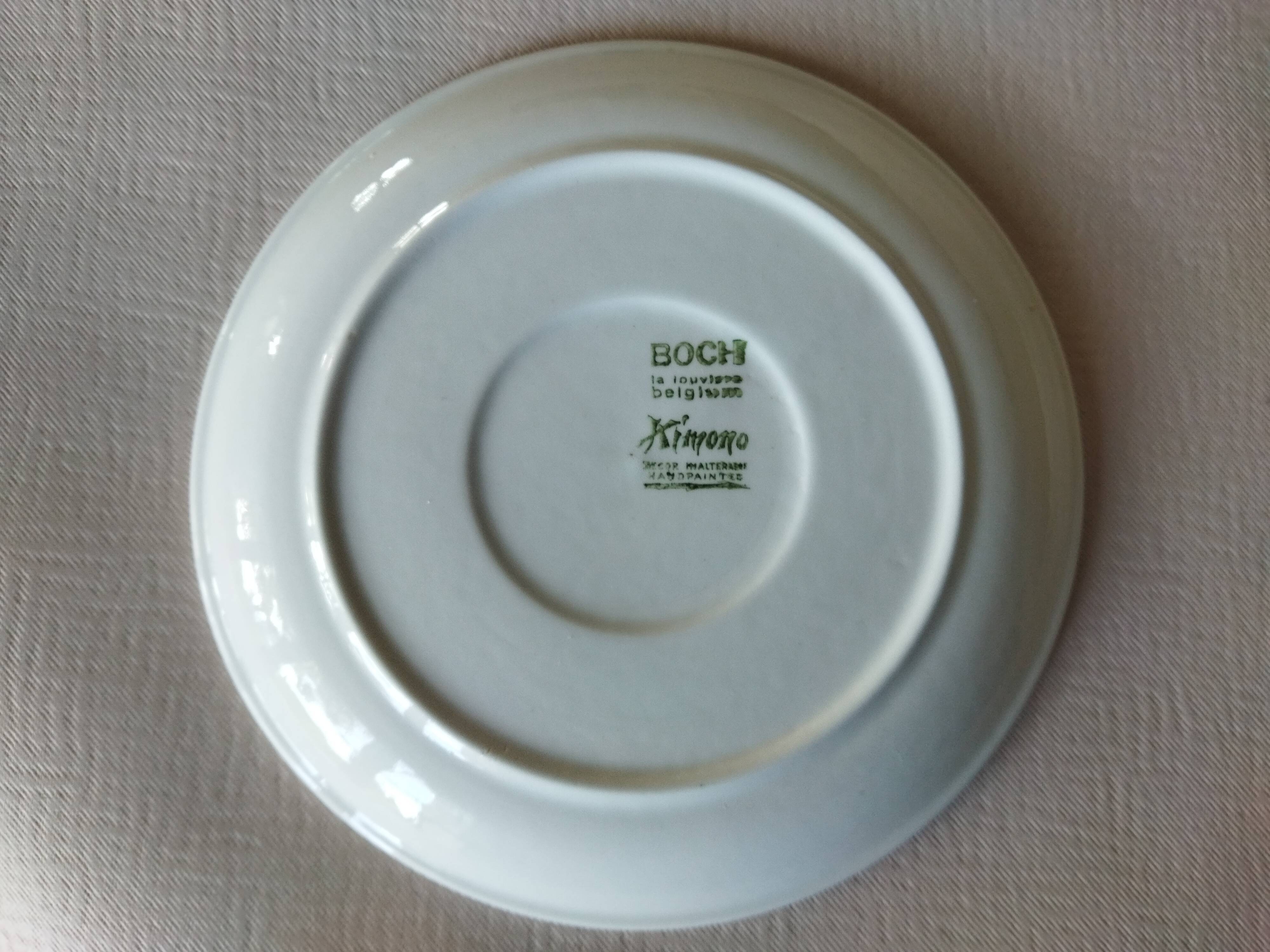 Lot de 6 soucoupes Kimono Boch La Louvière