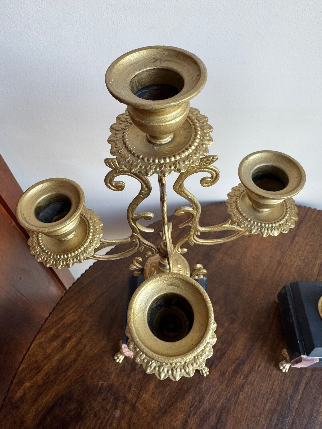 Pair of 5-light candelabra in Empire style