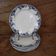 Antique earthenware dessert plates with the lions of France "Pernelle"