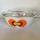 Psychedelic casserole dish with lid