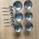 Vintage ice cream or dessert service in stainless steel