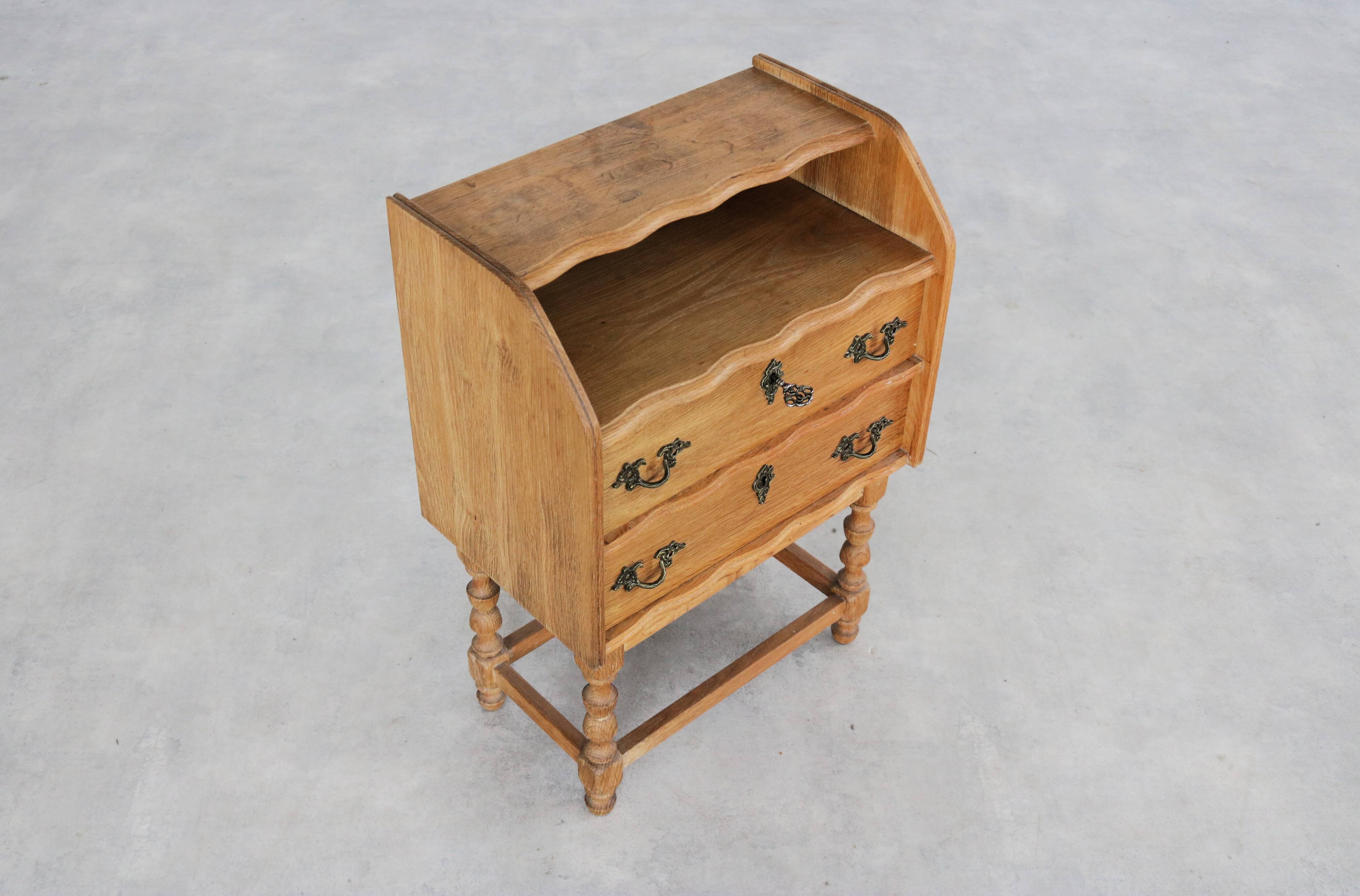 Brutalist bedside table | cabinet | 1960s | Danish