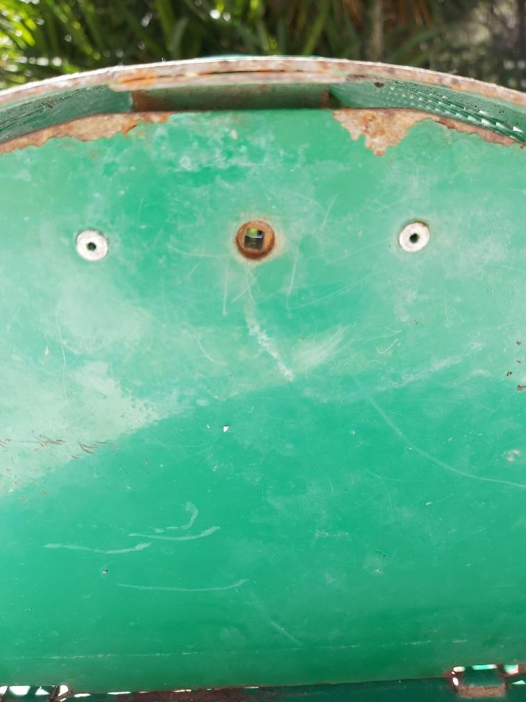 Public metal garden bin