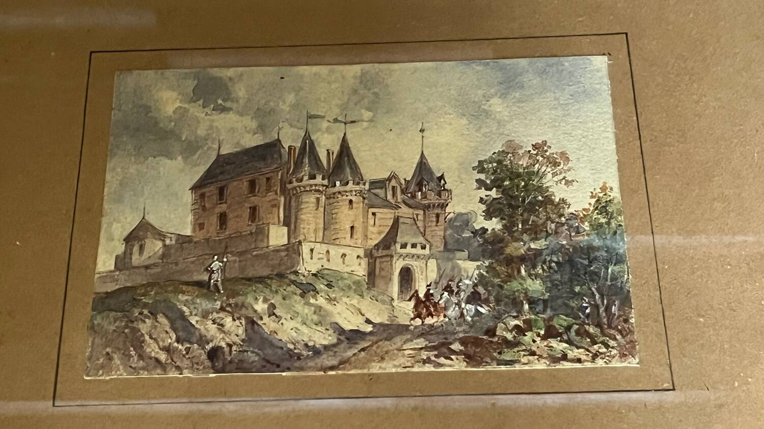 Watercolor R of Moraine 12 x 8