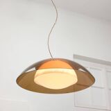 Space Age Brown Ufo Lamp from Guzzini, 1970s