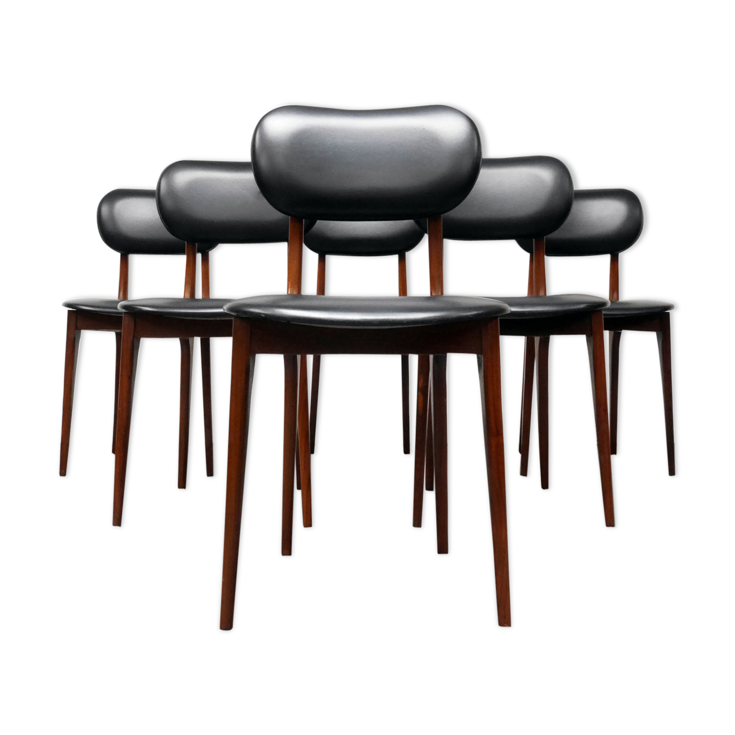 Set of 6 scandinavian chairs