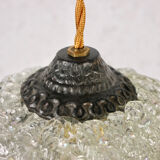 Pair of pearl glass pendant lamps