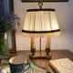 2-light brass hot water bottle lamp