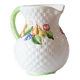 Vintage woven fruit slip carafe