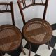 3 chaises bistrot bois courbé, Fischel, fin XIXe - début XXe.