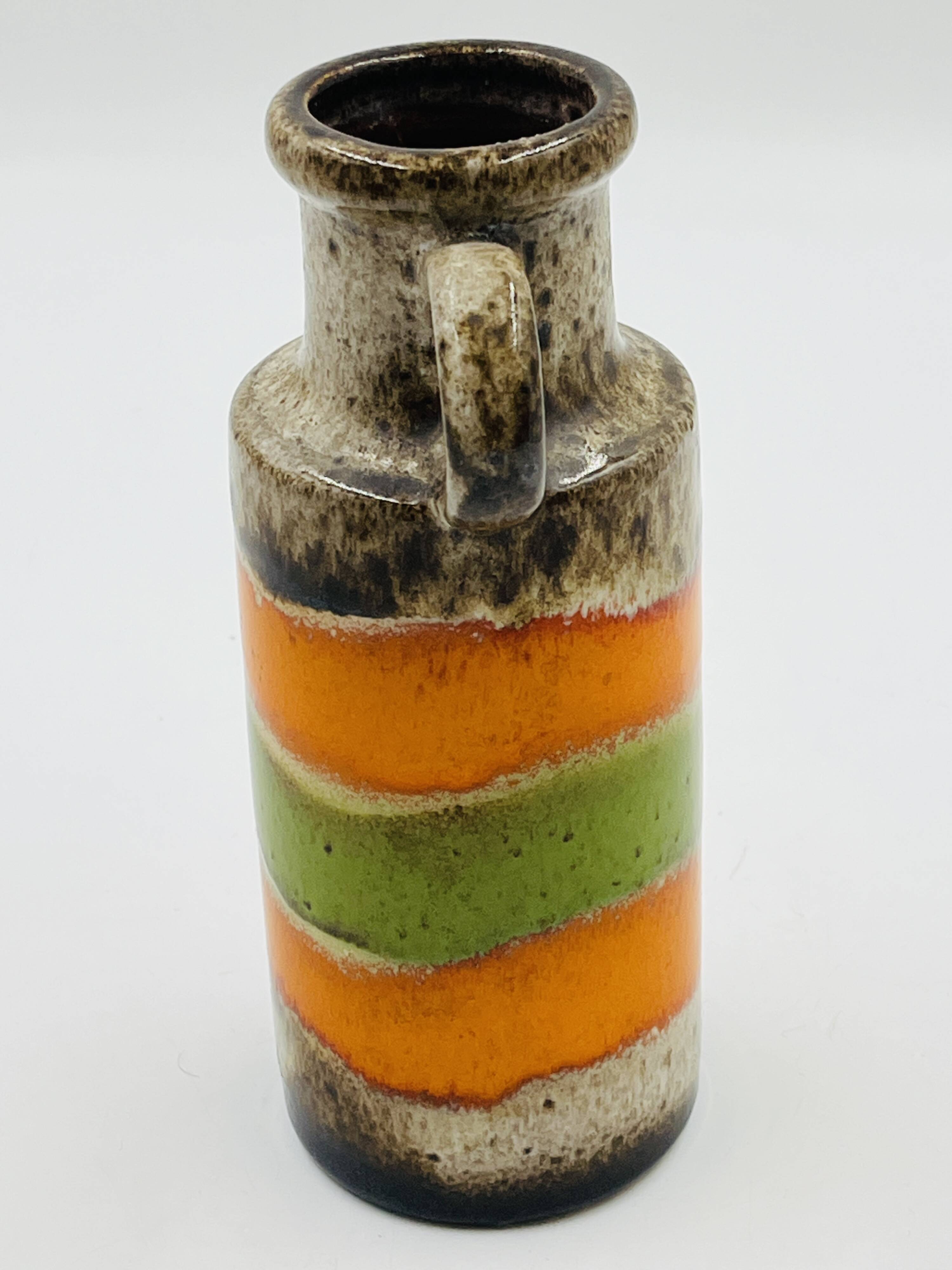 Vase from West Germany with a pop design.