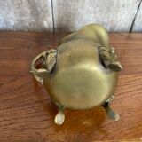 Ancien pichet crémier en laiton art de la table cuisine vintage