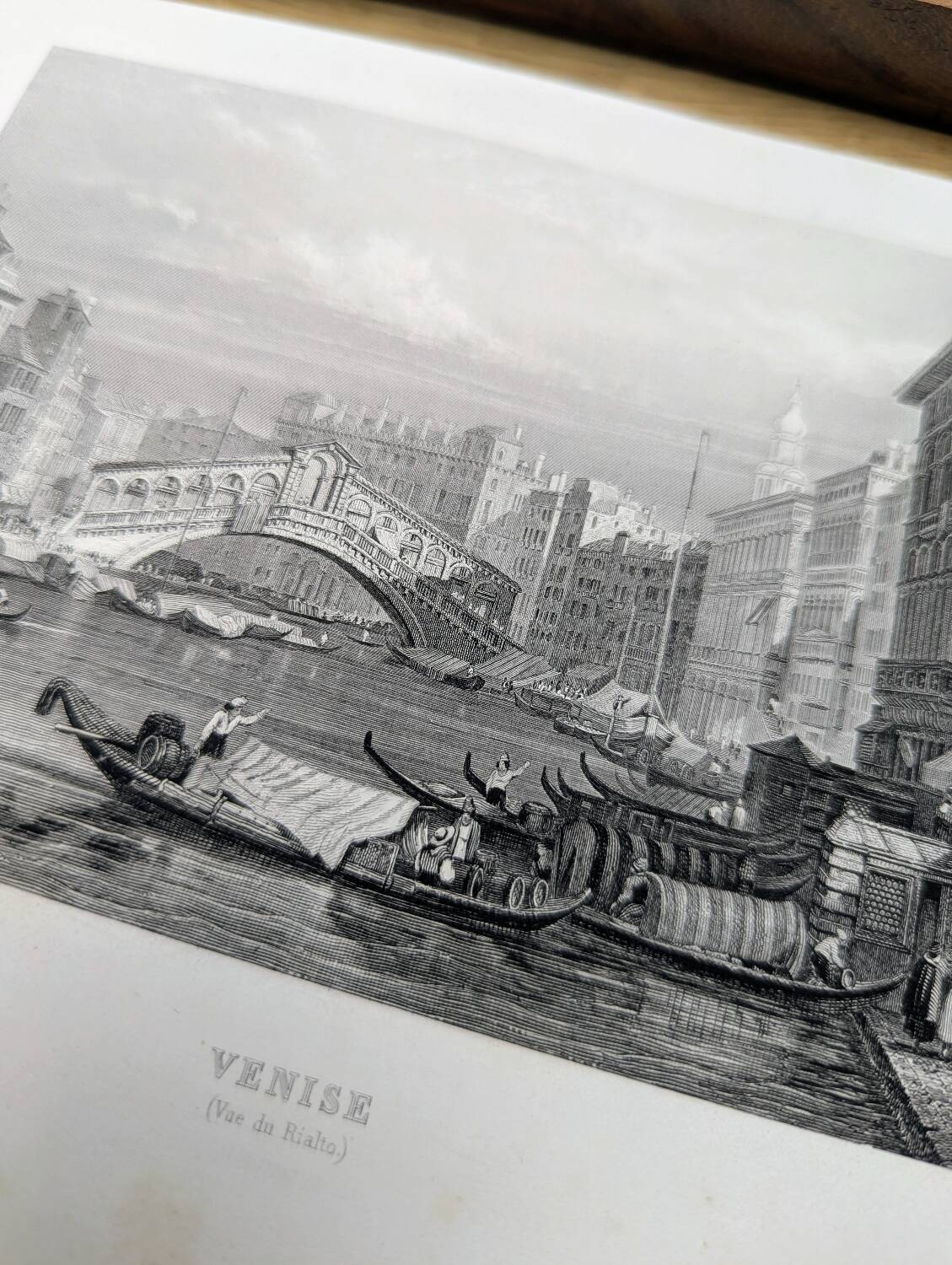 Venice, Italy, Vintage Engraving, 1841 Authentic.