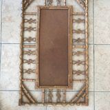 Miroir en rotin bambou design 1960 chinoiserie