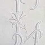 L J monogram embroidered sheet