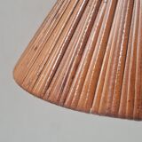 Vintage wicker pendant light