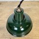 Vintage Industrial Green Painted Ceiling Lamp, 2000s