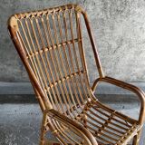 Rattan armchair, 1960s