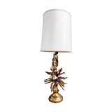 Vintage floral table lamp, 1960s