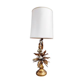 Vintage floral table lamp, 1960s
