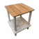 Wooden chalk bedside table and its stencil