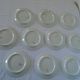 10 plates and 1 dessert dish porcelain desserts from Limoges small flowers