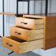 1970s Italian teak shelves unit with desk