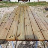 Industrial or Community Table with Benches