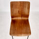 Set of 3 plywood Euroika dining chairs by Friso Kramer for Auping