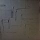 Minimalist monochrome abstract painting black