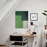 Abstract green "Aesthetic green" 80x65cm