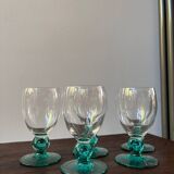 Lot de 5 verres à vin luminarc modèle Molière coloris Saphir