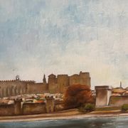 The Avignon Bridge, signed L. Baudoin, 1971