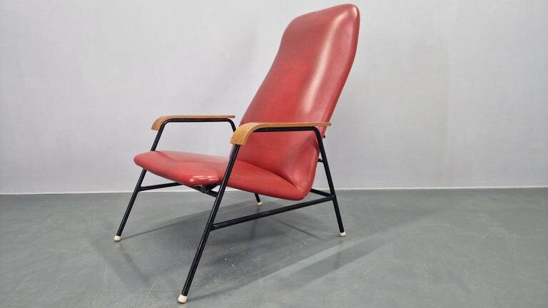 Rare Midcentury Easy Armchair, Sweden, 1960s