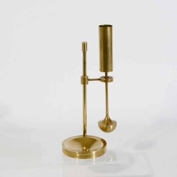 Brass gyro candle holder Ilse Ammonsen, Denmark 1950