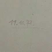 Œuvre originale sur papier signée Eugène Eechaut, 1973 - Encadrée