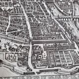 Vintage reproduction, Lutetia Parisiorum Urbis, 1618, after Sebastian Munster, 105 x 73 cm