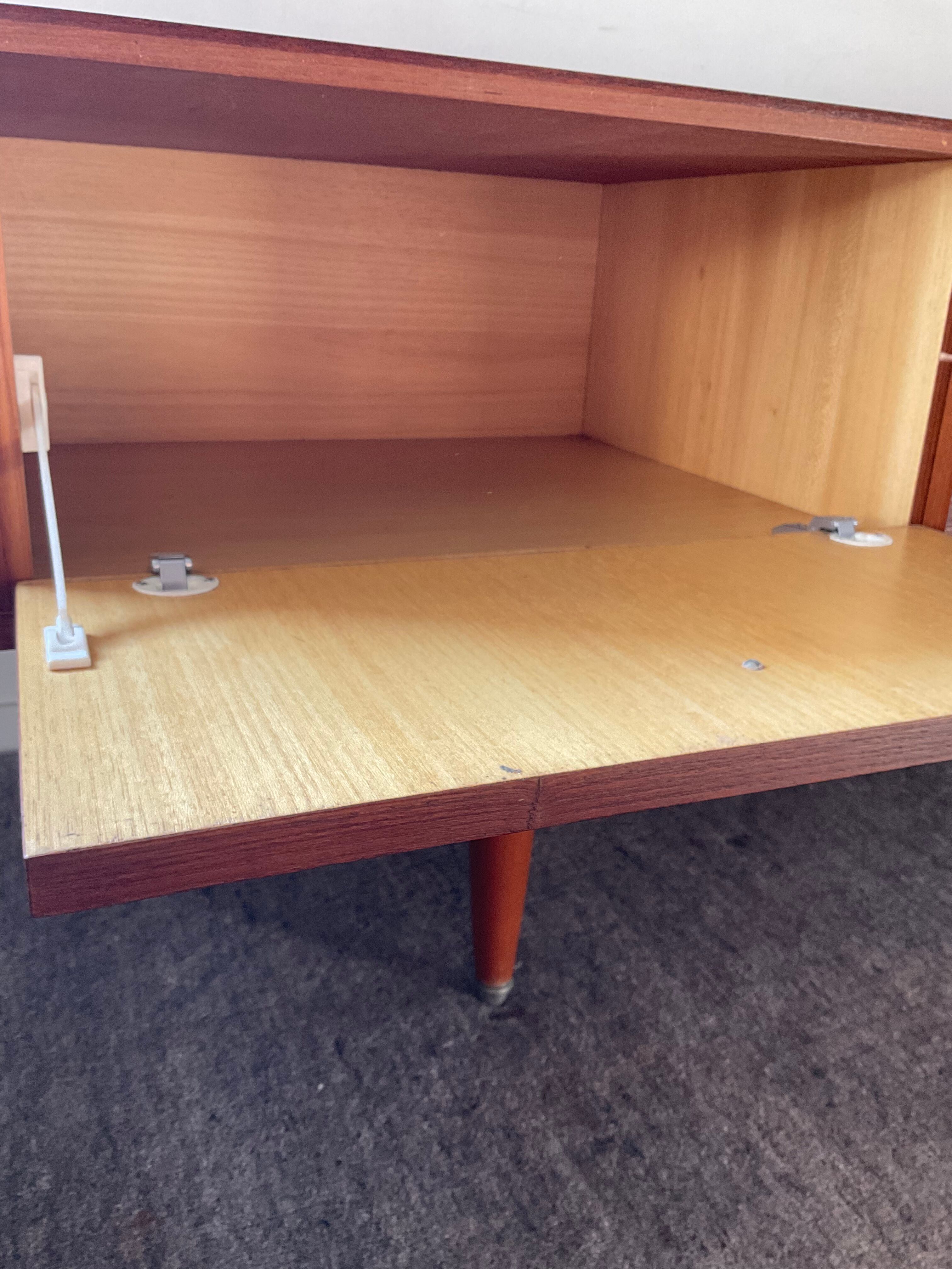 Scandinavian teak row from the 60s and 70s