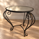 Petite table en fer forgé et miroir des années 50 - Spéciale petit espace