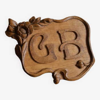 Wood engraving initials