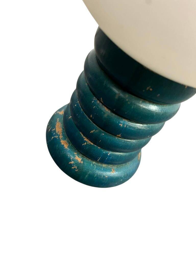 Vintage blue table lamp / small lamp