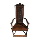 Renaissance-style walnut armchair