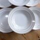 Assiettes creuses x6 porcelaine de St Amand
