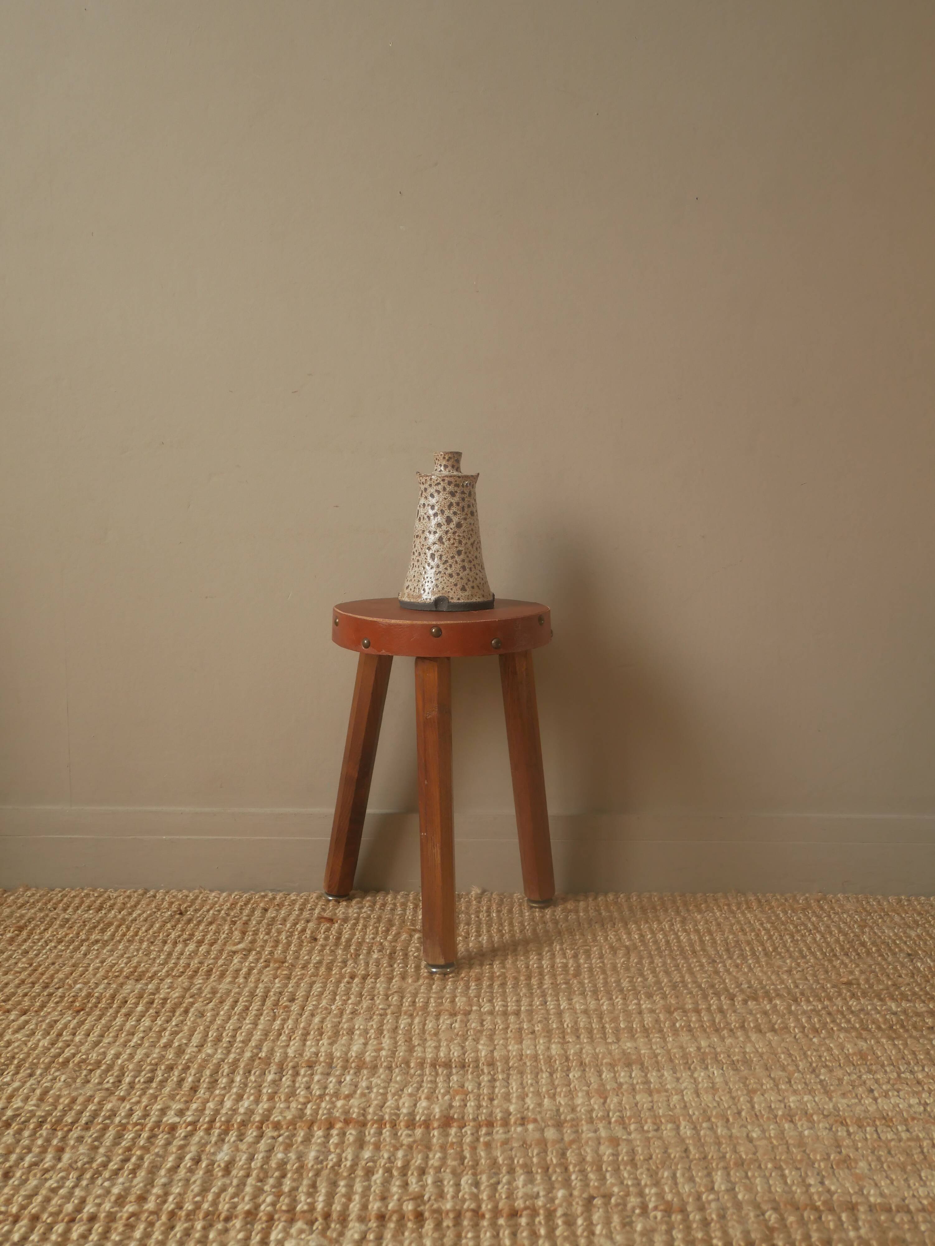 Soliflore vase ceramic pyrite sandstone minimalist design handmade Scandinavian pottery