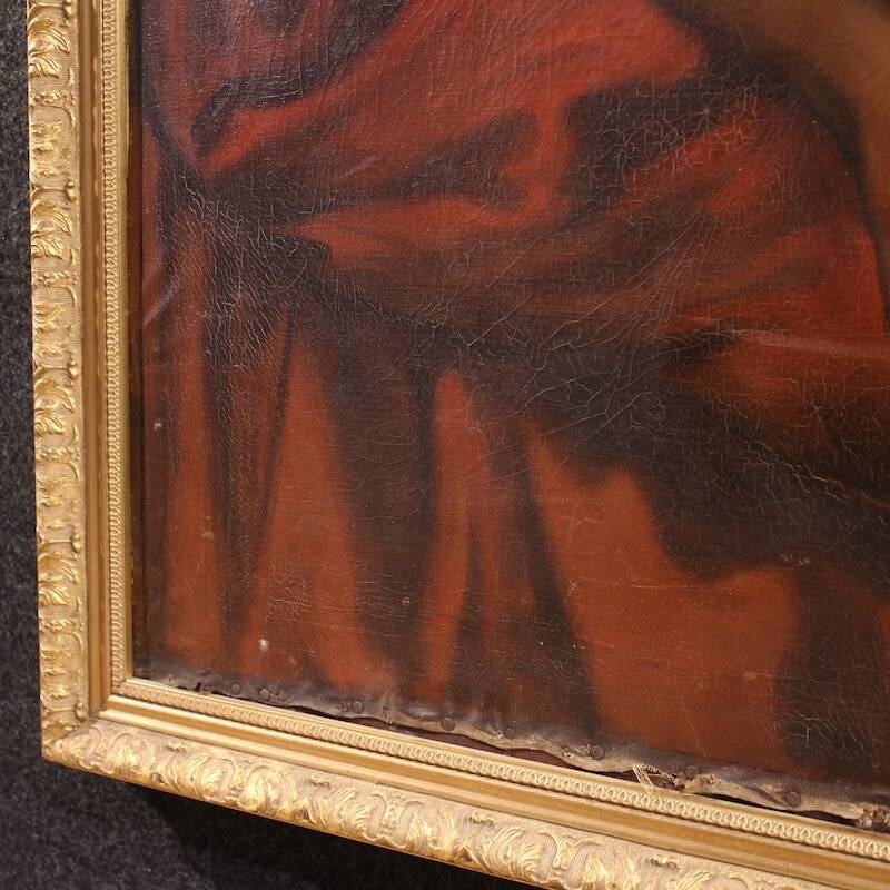 Great 19th-century Flemish painting, Christ Forgiving Penitent Sinners