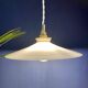 Vintage white opaline pendant light