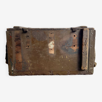 Vintage Ammunition Wooden Box Chest